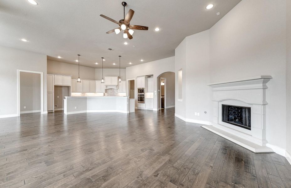 Spacious, unfurnished interior of a new home in The Woodlands Hills 65′, Willis (Image 35).