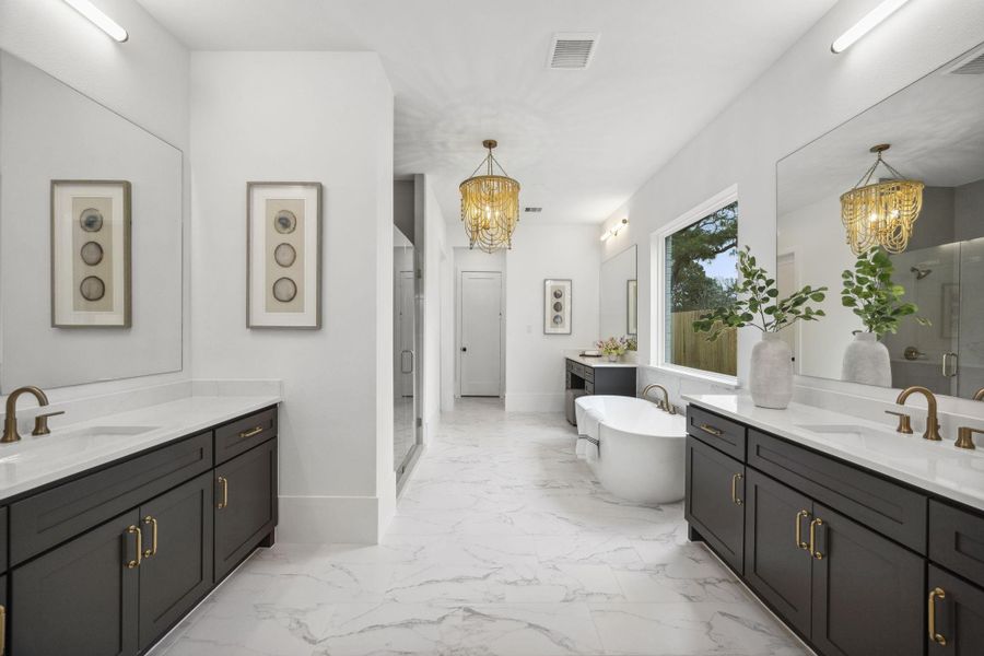 Furnished interior view inside a new home in , Houston (Image 6).