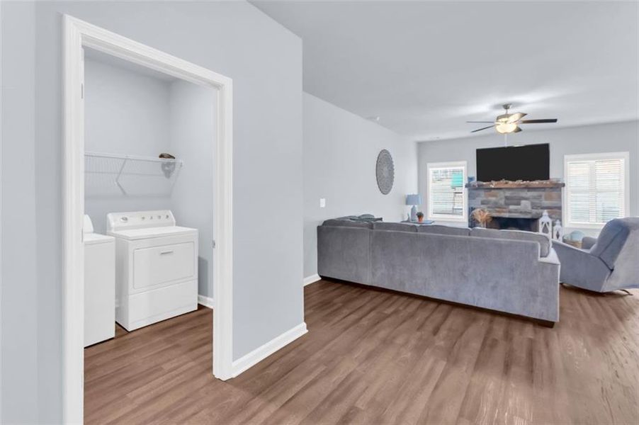 Furnished interior view inside a new home in , Clarkesville (Image 11).