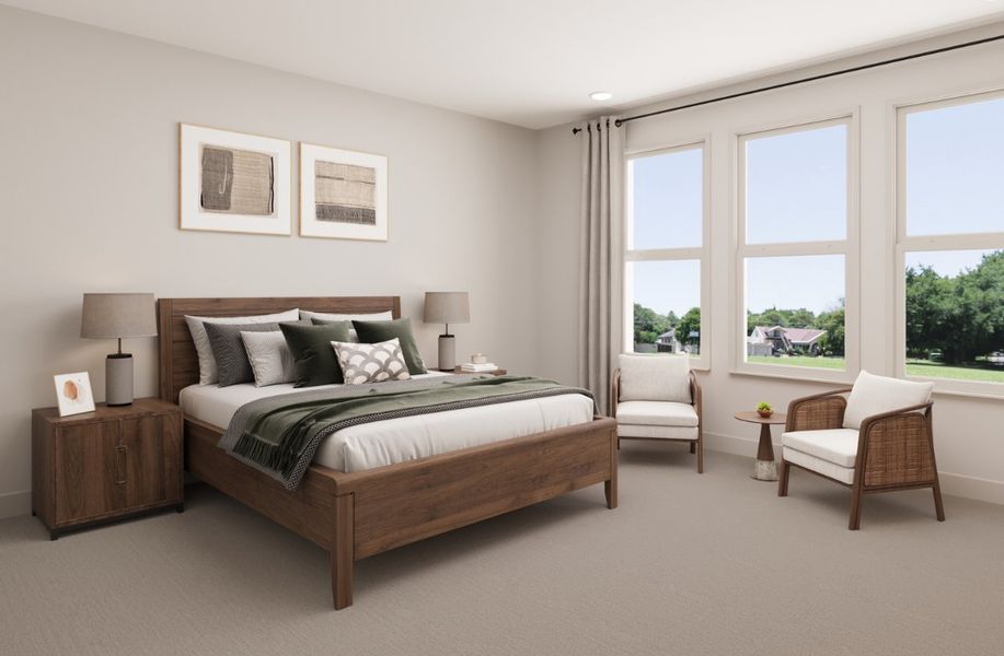 Representative furnished interior of a home built from the Lockhart by Beazer Homes in Heath Golf and Yacht Club, Heath (Image 7).