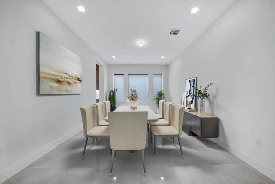 Furnished interior view inside a new home in , Boca Raton (Image 8).