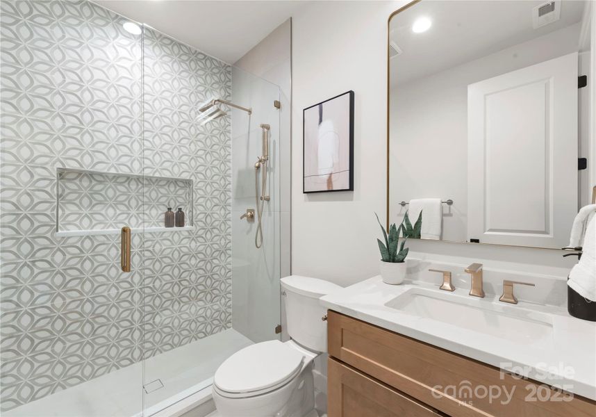 Furnished interior view inside a new home in , Charlotte (Image 37).