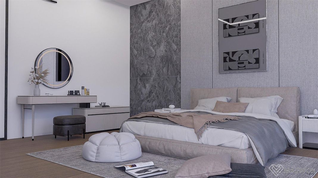 Furnished interior view inside a new home in , Weston (Image 7).