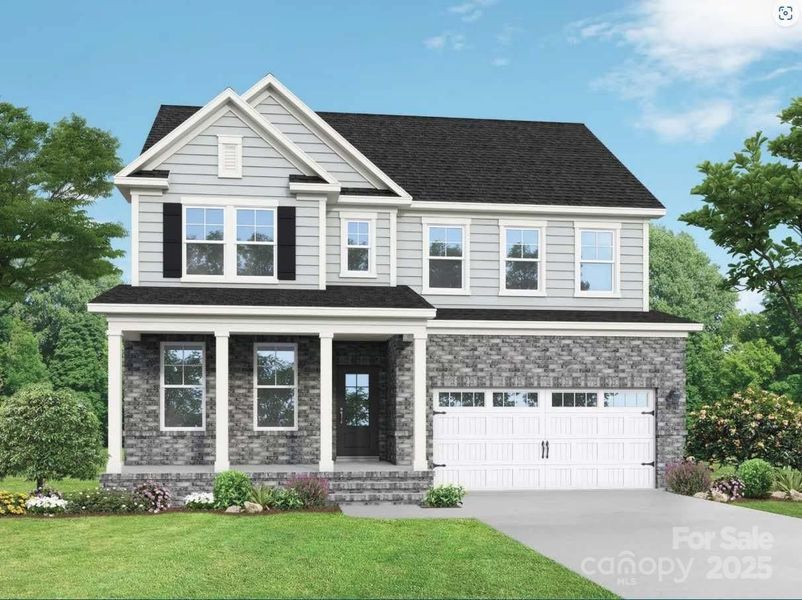 Front exterior of a new home in Enclave at Belmont, Belmont, NC, highlighting curb appeal (Image 1).