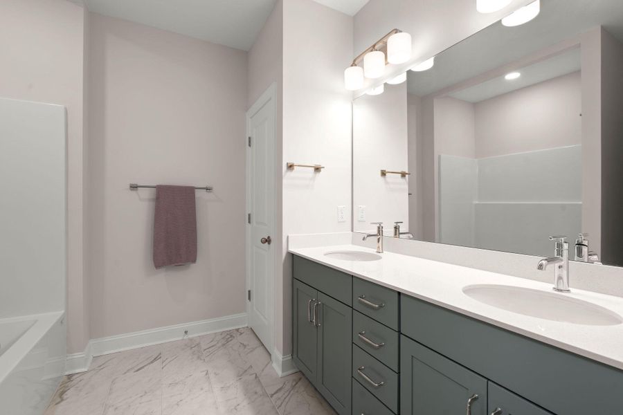 Furnished interior view inside a new home in Tidewater at Lakes of Cane Bay, Summerville (Image 16).