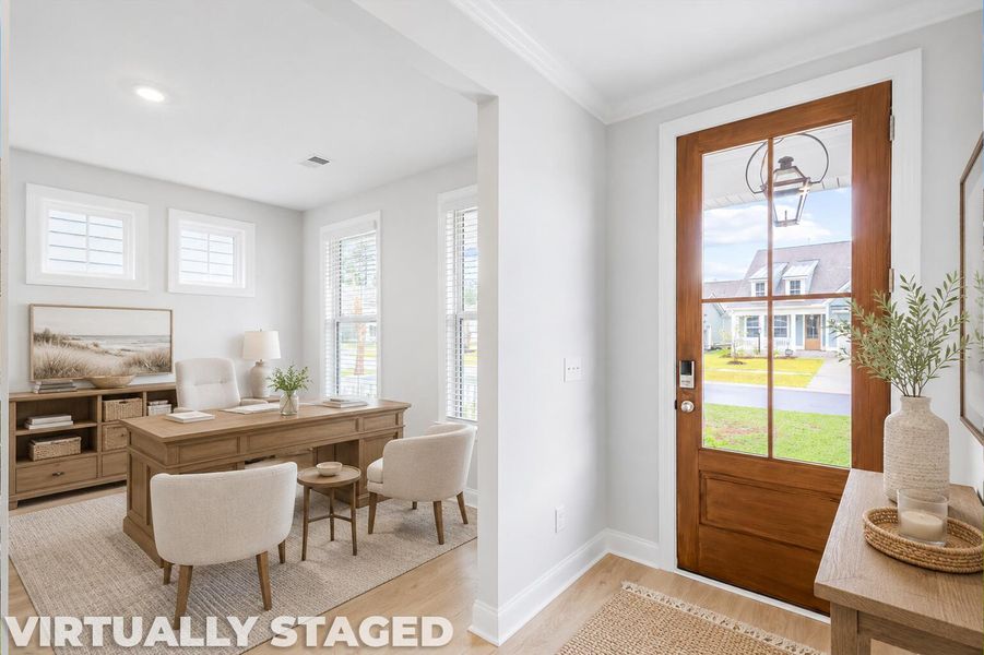 Furnished interior view inside a new home in Tidewater at Lakes of Cane Bay, Summerville (Image 5).