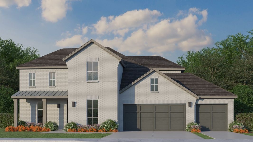 Plan 1689 Elevation C with 3 Car Garage Plan 1689 Elevation C with 3 Car Garage