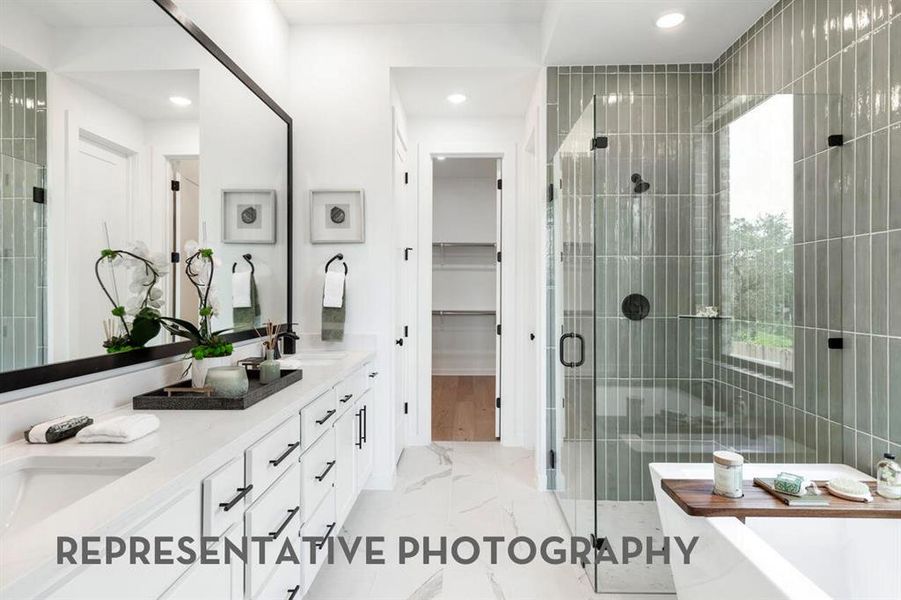Furnished interior view inside a new home in The Parks at Wilson Creek, Celina (Image 8).