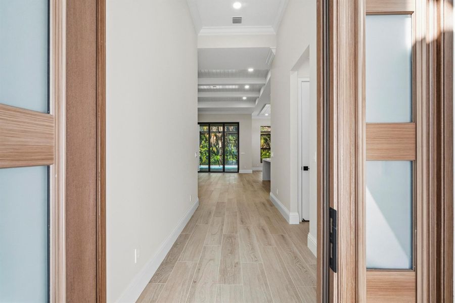 Spacious, unfurnished interior of a new home in Seaglass, Wabasso Beach (Image 76).