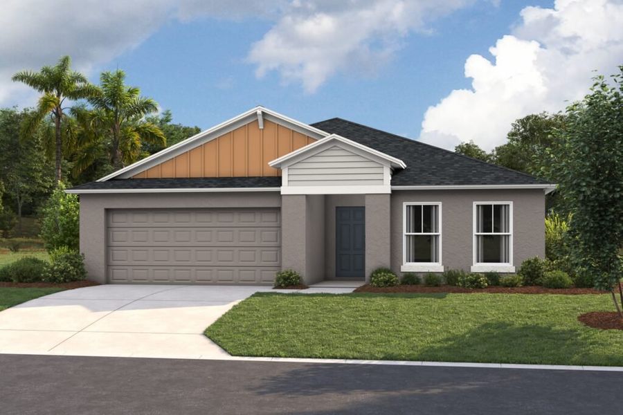 Representative exterior photo of a completed home built from the Esperanza by Casa Fresca Homes in Villa Mar, Winter Haven, FL (Image 7).