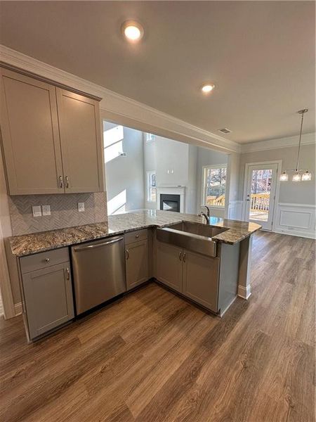Furnished interior view inside a new home in Mirror Lake at South Harbour, Villa Rica (Image 5).