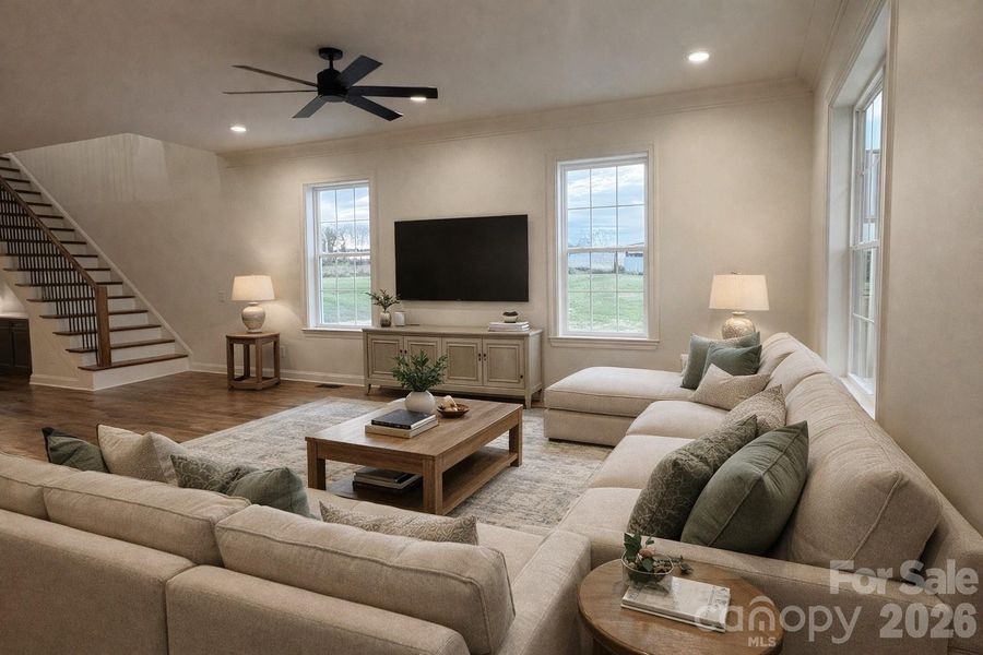 Living room- AI Generated staging