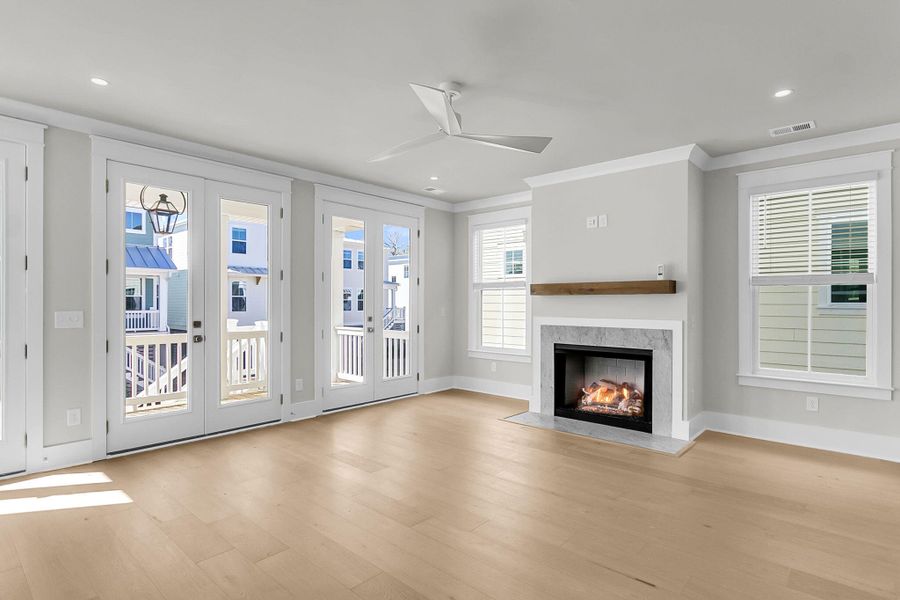 Spacious, unfurnished interior of a new home in Miller's Crossing, Johns Island (Image 14). Spacious, unfurnished interior of a new home in Miller's Crossing, Johns Island (Image 14).