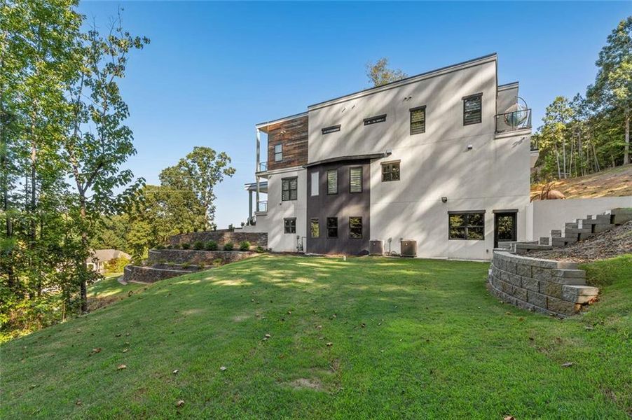 Exterior details and patio area of a home in , Stone Mountain (Image 30).