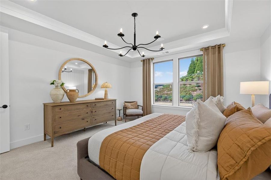 Furnished interior view inside a new home in Del Webb Chateau Elan, Hoschton (Image 14).