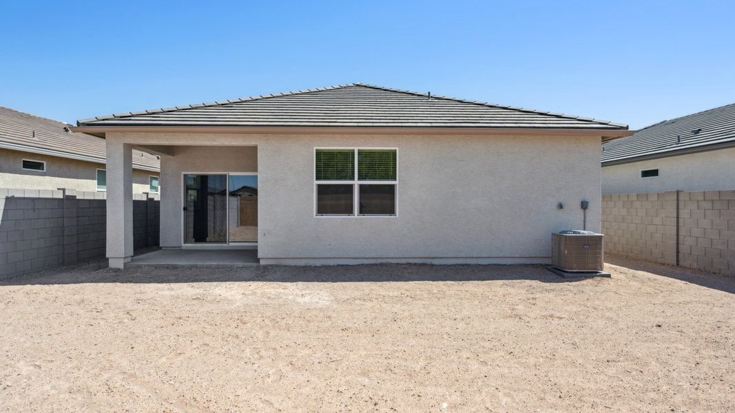 Exterior details and patio area of a home in Heartland Ranch, Coolidge (Image 16). Exterior details and patio area of a home in Heartland Ranch, Coolidge (Image 16).