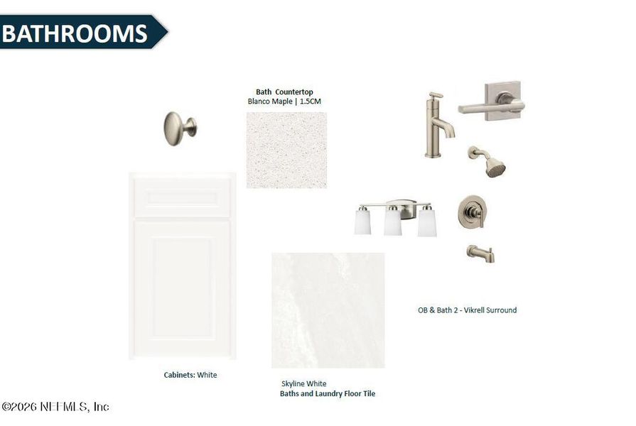 Sample of building materials used in homes in The Preserve at Bannon Lakes, St. Johns (Image 25).