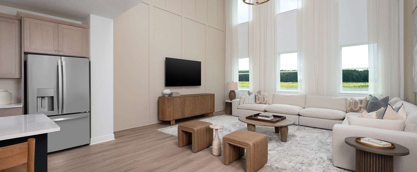 Representative furnished interior of a home built from the Duval II by Ashton Woods in Northlake Traditional, Winter Garden (Image 18).