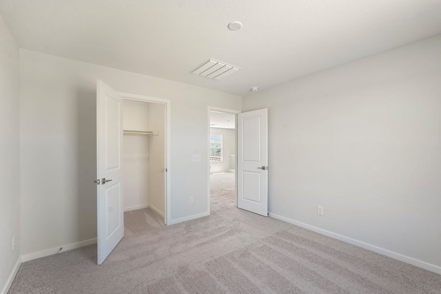 A room with white doors.