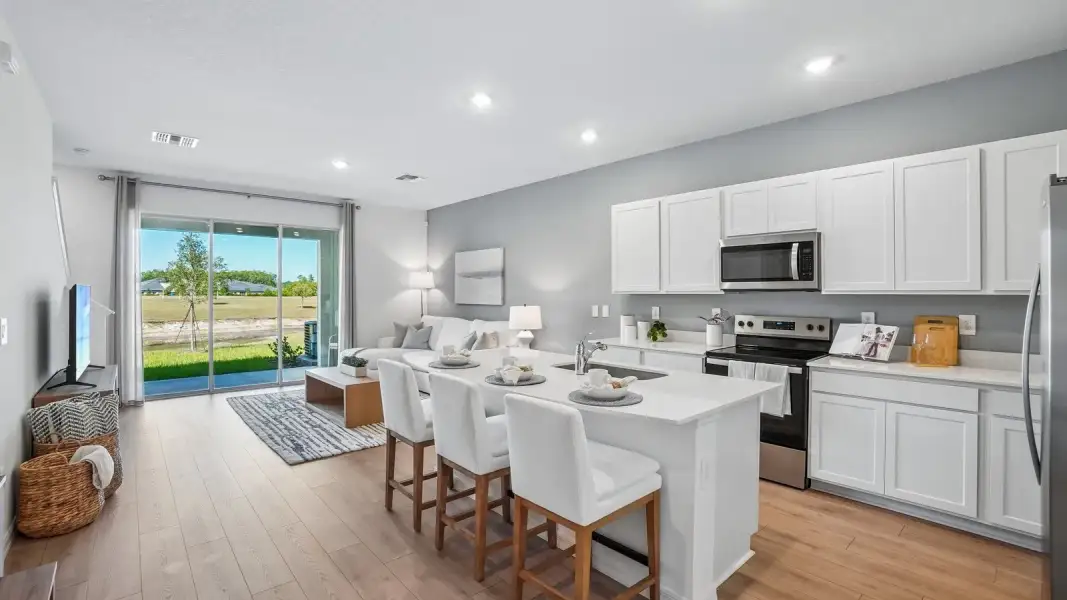 Furnished interior view inside a new home in Angeline Townhomes, Land O' Lakes (Image 11).