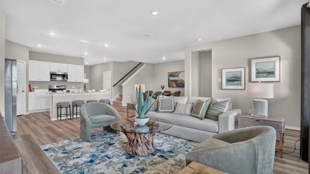 Furnished interior view inside a new home in Eagle Creek, Denton (Image 11).