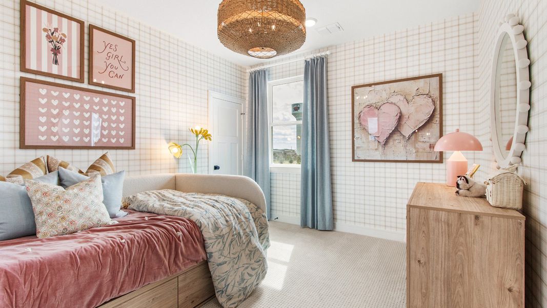 Representative furnished interior of a home built from the Tivoli by Brightland Homes in Bridgeland Central, Cypress (Image 15).