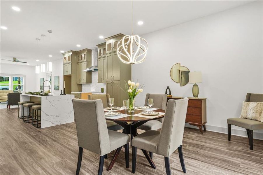 Furnished interior view inside a new home in , Atlanta (Image 18).