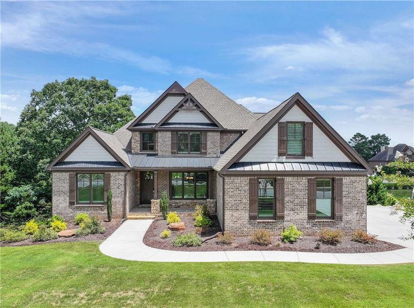 Front exterior of a new home in , Auburn, GA, highlighting curb appeal (Image 24).