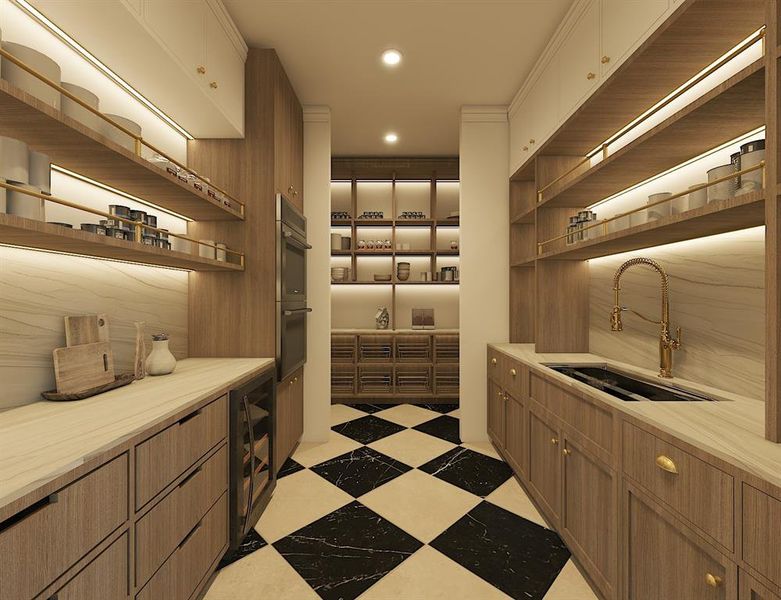 Prep Kitchen and Pantry