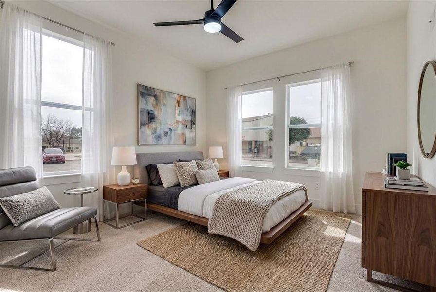 Furnished interior view inside a new home in , Dallas (Image 9).