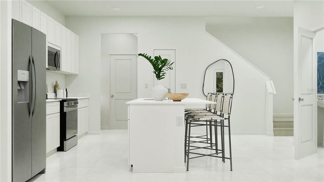Furnished interior view inside a new home in , Davenport (Image 8).