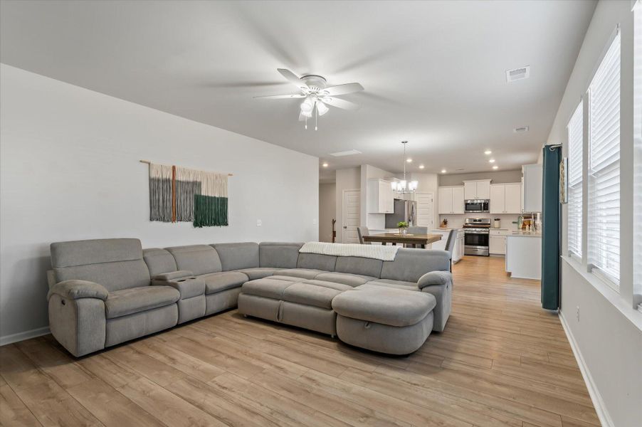 Furnished interior view inside a new home in Sweetgrass at Summers Corner, Summerville (Image 6).