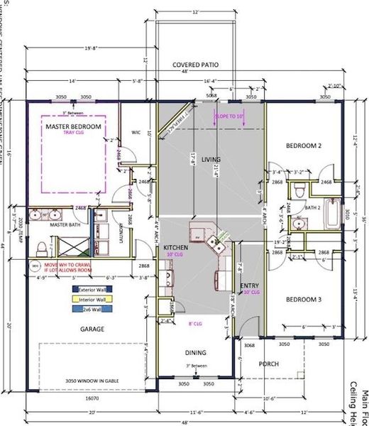 2D floor plan layout of this home in New Prospect Haven, Inman, SC (Image 2). 2D floor plan layout of this home in New Prospect Haven, Inman, SC (Image 2).