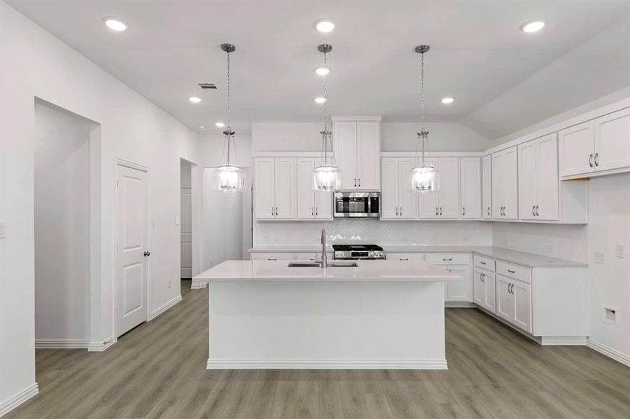 Furnished interior view inside a new home in Coyote Meadows, Anna (Image 10).