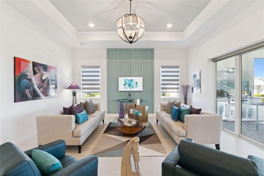 Furnished interior view inside a new home in , Minneola (Image 35).