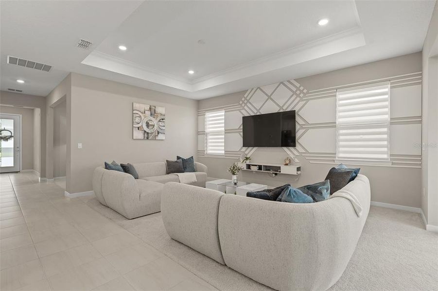 Furnished interior view inside a new home in Savannah Palms, Orlando (Image 17).