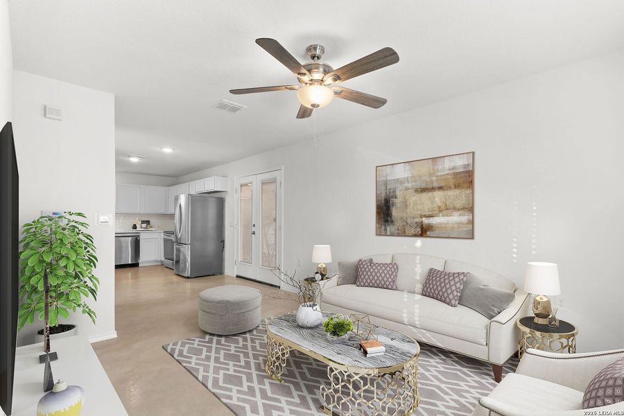 Furnished interior view inside a new home in , San Antonio (Image 7). Furnished interior view inside a new home in , San Antonio (Image 7).