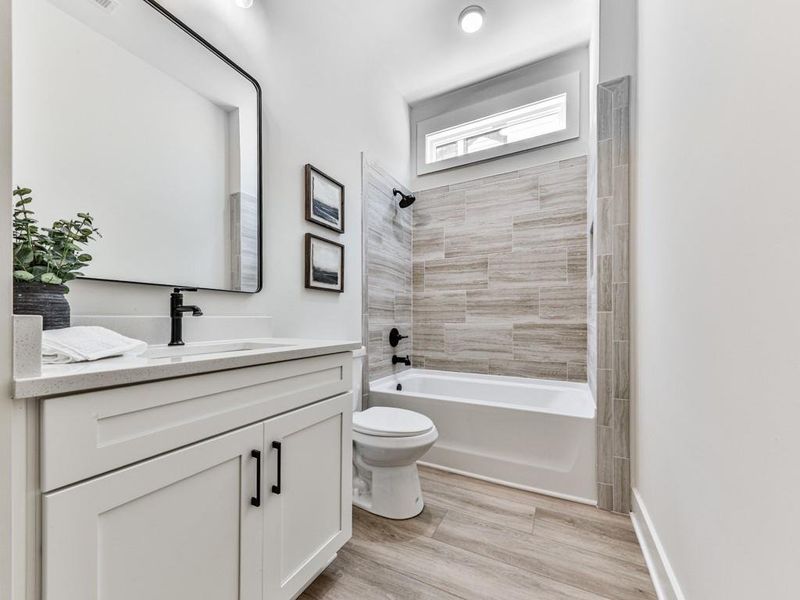 Furnished interior view inside a new home in , Holly Springs (Image 14). Furnished interior view inside a new home in , Holly Springs (Image 14).