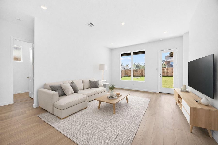 Furnished interior view inside a new home in COLTON, Todd Mission (Image 10).