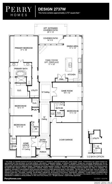 2D floor plan layout of this home in Homestead, Schertz, TX (Image 3).