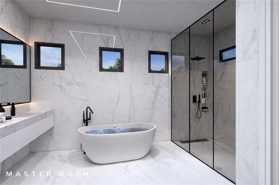 Furnished interior view inside a new home in , Fairburn (Image 8).