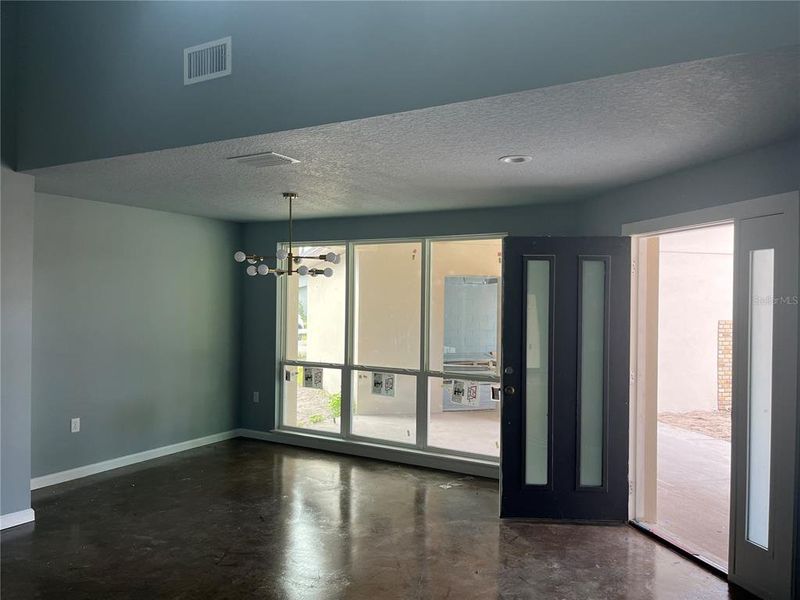 dining room/front entry