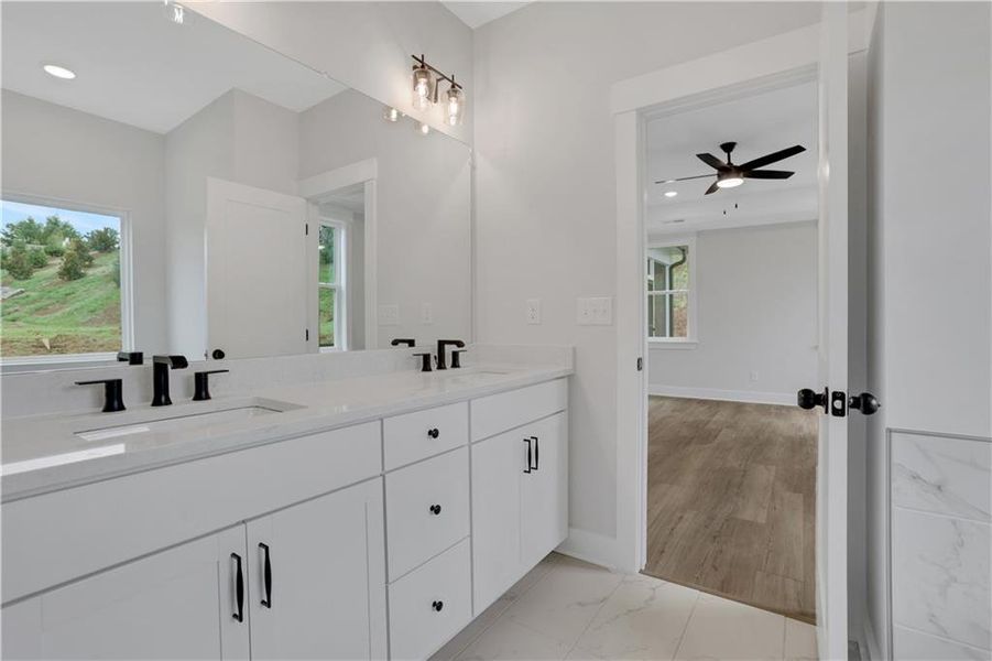 Furnished interior view inside a new home in Arbor West, Dawsonville (Image 16).