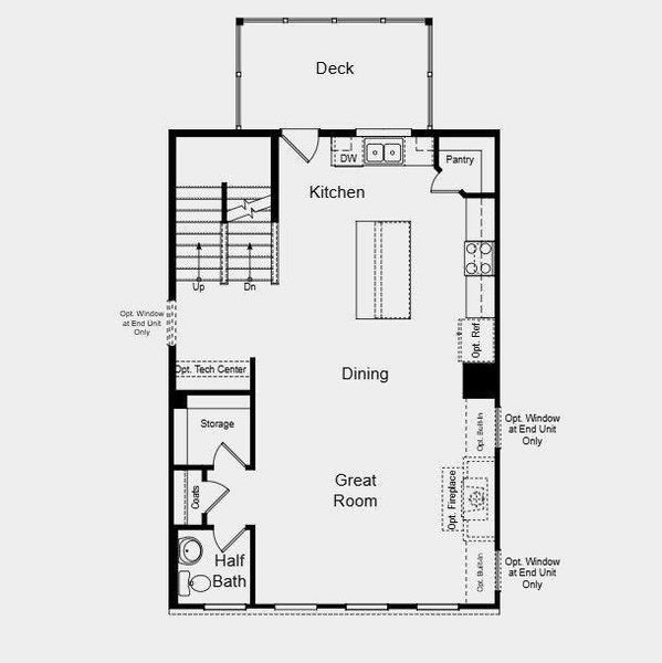 2D floor plan layout of this home in Chandler Run, Tucker, GA (Image 4).