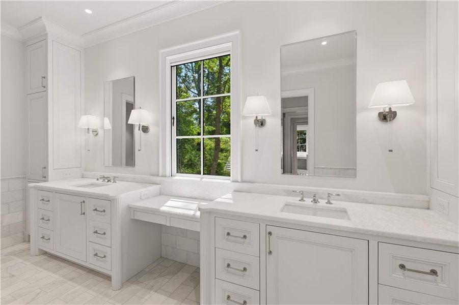 Furnished interior view inside a new home in , Atlanta (Image 19).