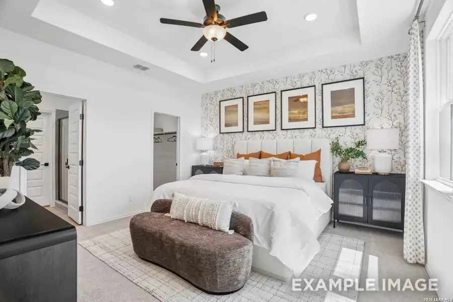 Furnished interior view inside a new home in Mesa Vista, San Antonio (Image 22).