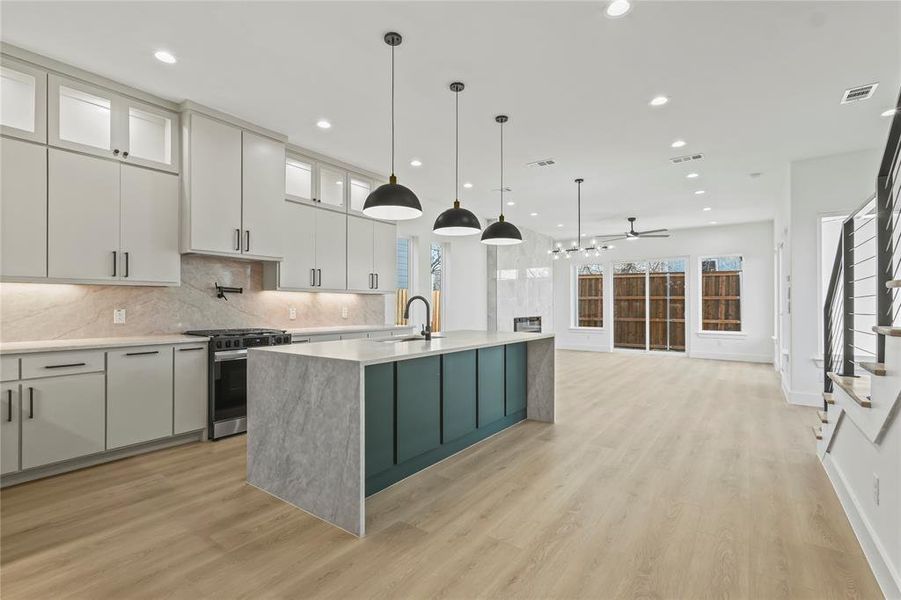 Furnished interior view inside a new home in , Dallas (Image 7). Furnished interior view inside a new home in , Dallas (Image 7).