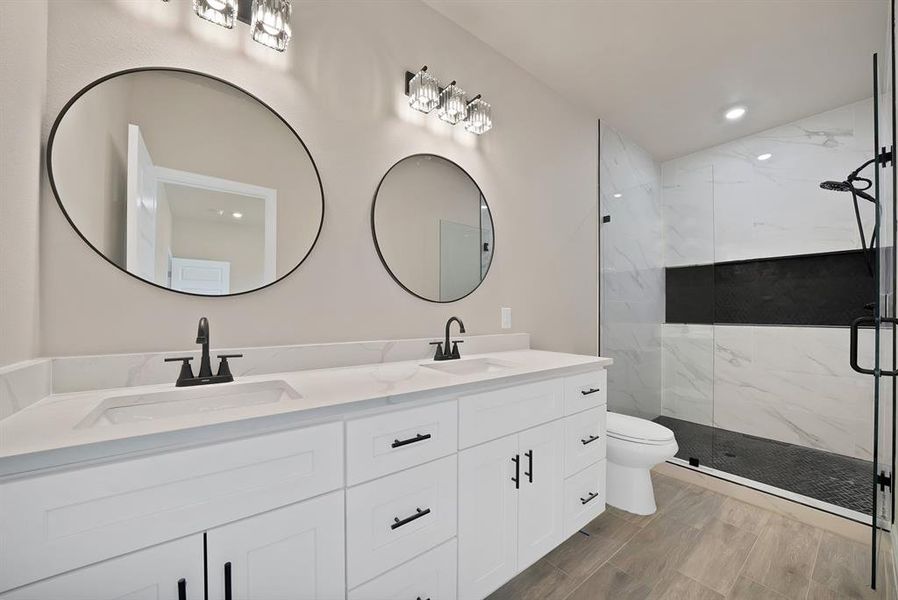 Furnished interior view inside a new home in , Granbury (Image 8).