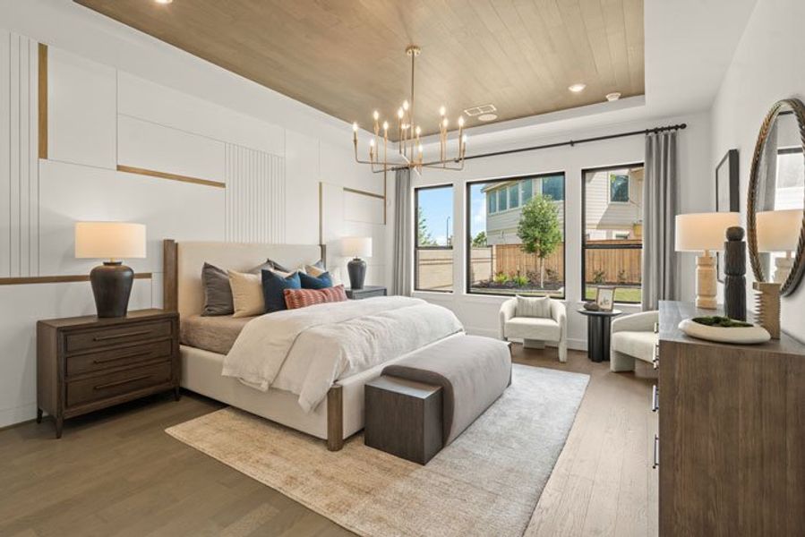 Furnished interior view inside a new home in Bridgeland 45', 50', 70', Cypress (Image 13).