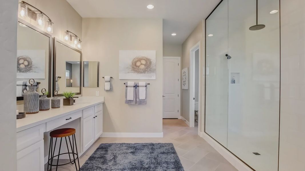 Representative furnished interior of a home built from the Amethyst by DRB Homes in Hacienda at Estrella, Goodyear (Image 16).